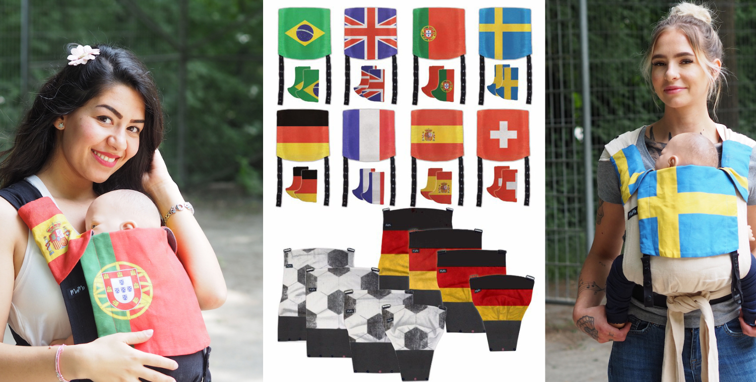 Kopfstützen und Gurtschoner in Länderdesigns