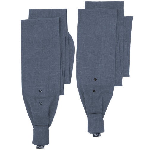 MaMo Schultergurte gefächert - Ramie Rauchblau V3