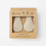 Cloby Magnet Clips 2er Set Leder Beige