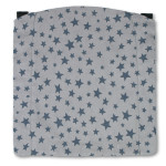 MaMo Kopfstütze Webstoff Sterne grau auf hellgrau