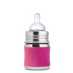 Pura Kiki Flasche Babyflasche 125 ml pink mit Sauger