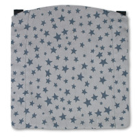 MaMo Kopfstütze Webstoff Sterne grau auf hellgrau