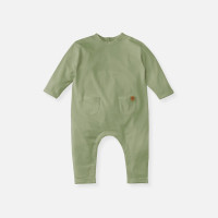 Cloby UV-Einteiler mit UPF50+ aus Bambusjersey Olive Green 12-18 Monate