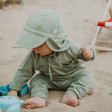 Cloby Sonnenhut wendbar UPF50+ Olive Green / Sandy Beach 6-18 Monate