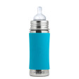 Pura Kiki Flasche-300 ml-Sauger-aqua Sleeve