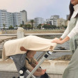 Sonnensegel für den Kinderwagen - Magnetclips empfohlen