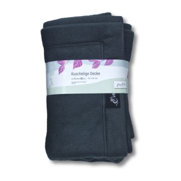 Kuschelige Wohndecke M 100 x 160 cm Baumwolle Fleece